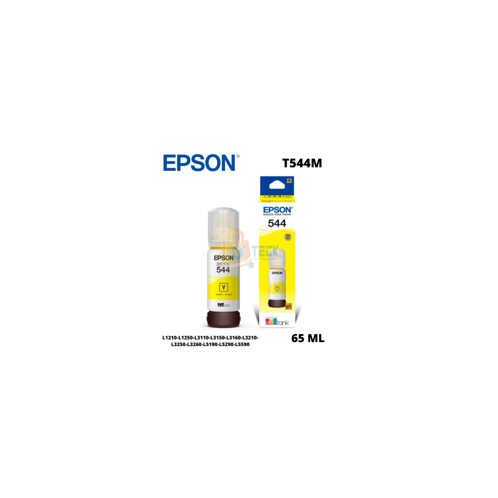 Tinta Epson 544 Yellow Botella 65ML L3210 L3250