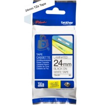 TZE-251|CINTA BROTHER TZE-251 (24MM X 8MTS) BLANCO/NEGRO