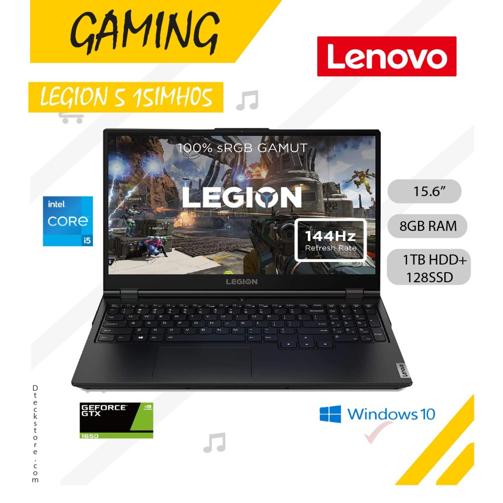 Laptop Lenovo Legion 5 15IMH05 15.6" i5-10300H  8GB 1TB HHD + 128 SSD