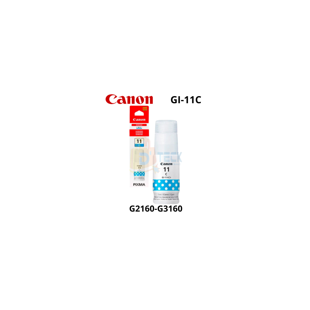 Tinta Canon GI-11 Cyan Botella 70ML