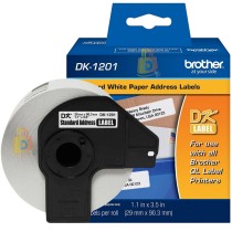 CINTA DK-1201 BROTHER (29 mm x 90 mm), 400 ETIQUETAS
