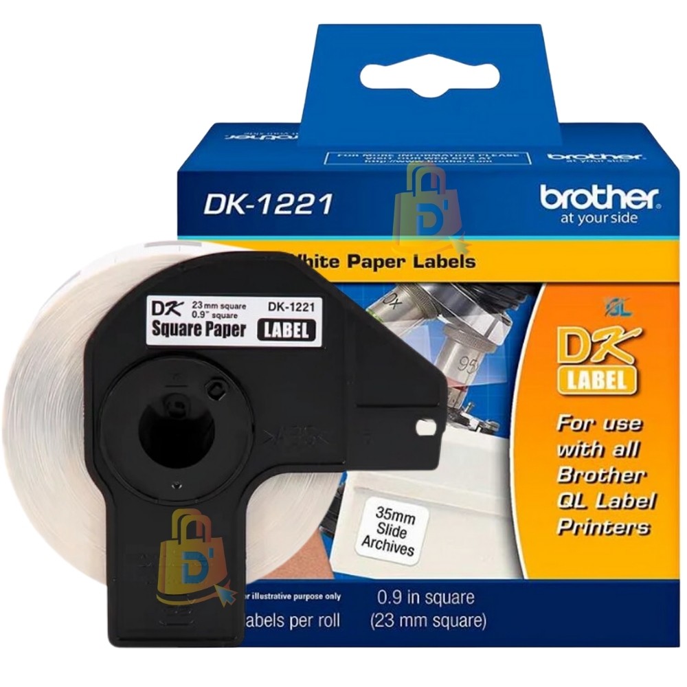 CINTA BROTHER DK-1221(23mm X 23mm) 1000 ETIQUETAS BROTHER