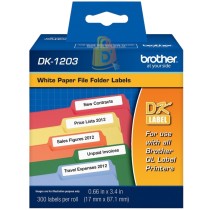 CINTA BROTHER DK-1203 (17mm x 87mm) PARA ETIQUETADORA BROTHER