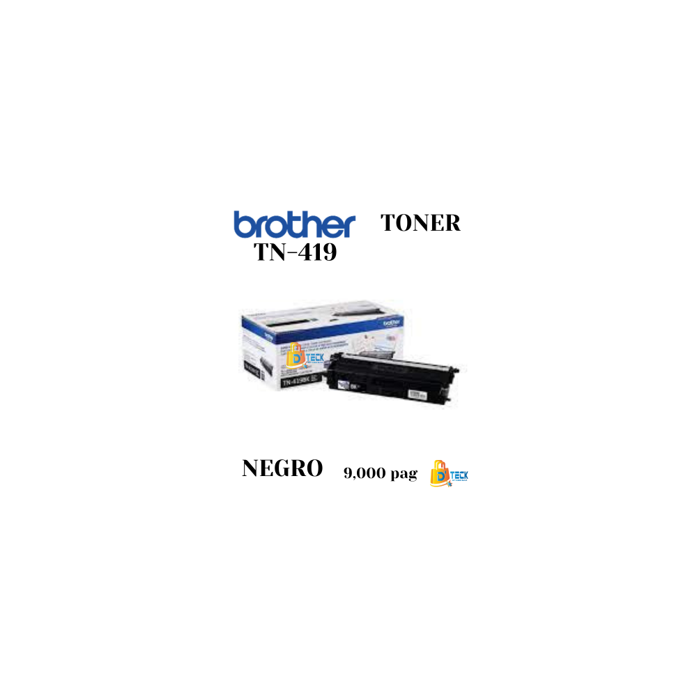 TONER BROTHER TN-419 RINDE PARA 9000 PAGINAS