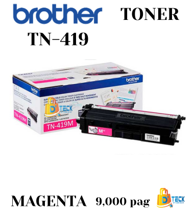 TONER BROTHER TN-419 MAGENTA 9000 PAGINAS