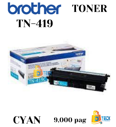 TONER BROTHER TN-419 CYAN 9000 PAGINAS