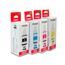 PACK TINTA CANON GI-190 COLORES Y NEGRO