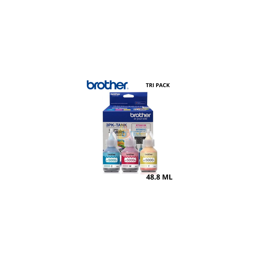 TINTA BROTHER TRIPACK BT5001 3PK COLORES