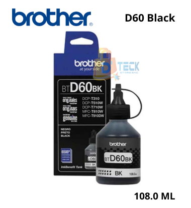 TINTA BROTHER BTD60BK BLACK BOTELLA 108ML