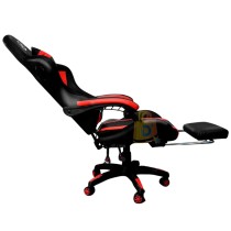 Silla DP Gamer Rojo/Negro Luz RGB con Masajeador , Parlantes y Gamer PRO-RD.