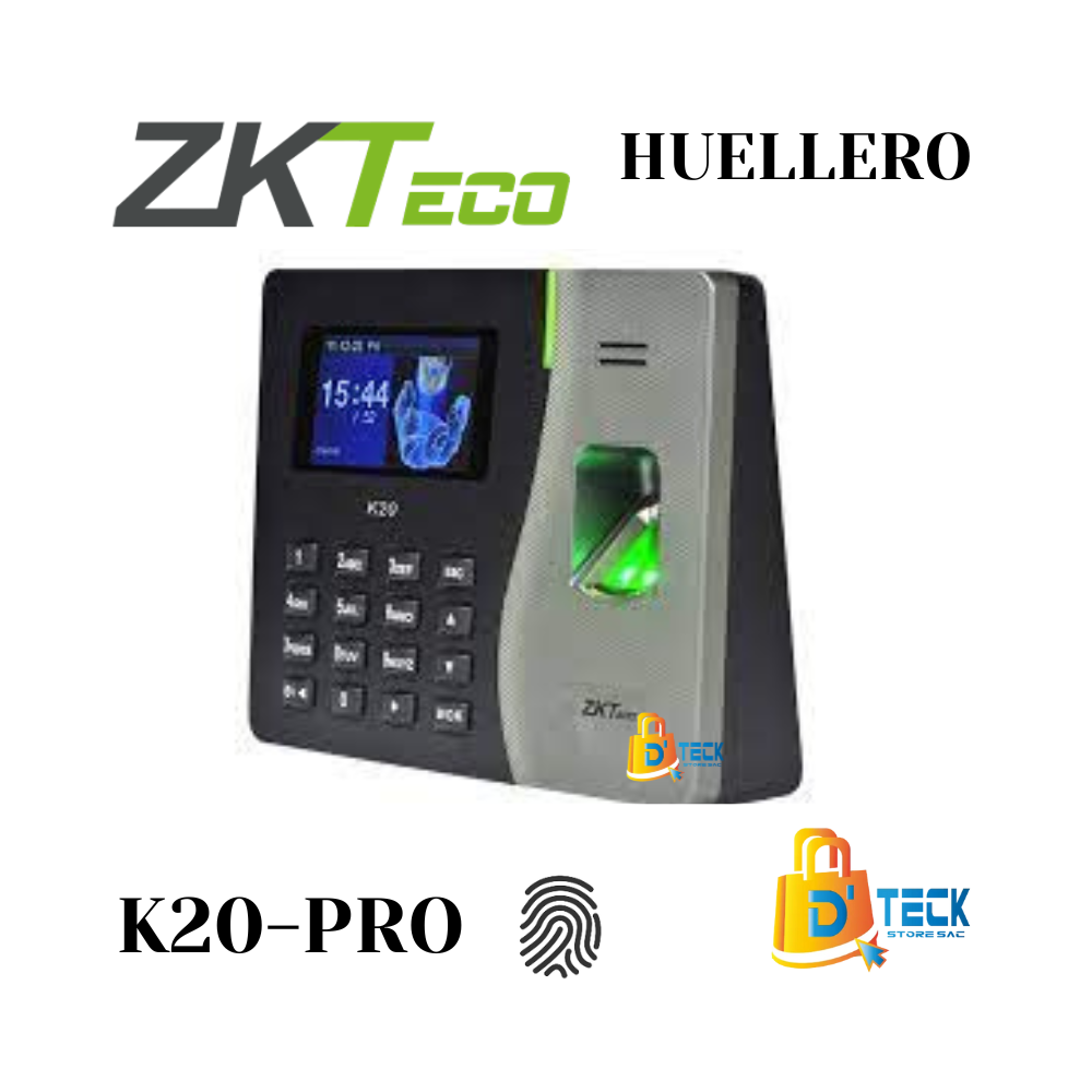 ZKTECO K20-PRO CONTROL DE ASISTENCIA POR HUELLA TARJETA