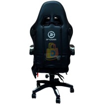 Silla DP Gamer Negro/Blanco Luz RGB con Masajeador , Parlantes y Gamer PRO-RD.