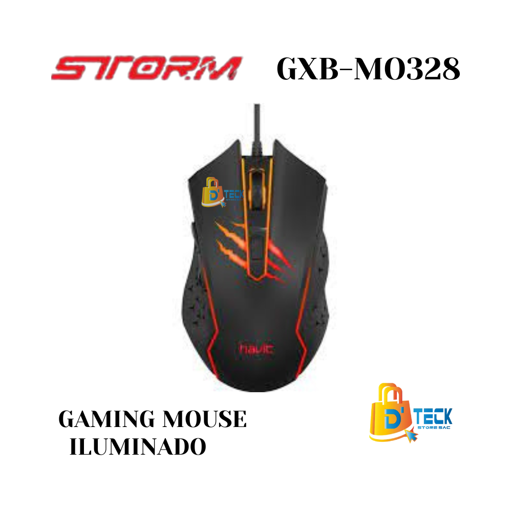 MOUSE STORM GAMING ILUMINADO GXB-MO328