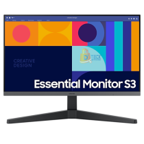 Monitor Samsung 24" FHD Essential S3 Panel IPS 100Hz HDMI DP Color Negro LS24C330GALXPE