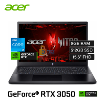 LAPTOP ACER   Nitro V 15 i5-13420H 8GB 512GB SSD 15.6” FDH RTX3050 6GB ANV15-51-56GH