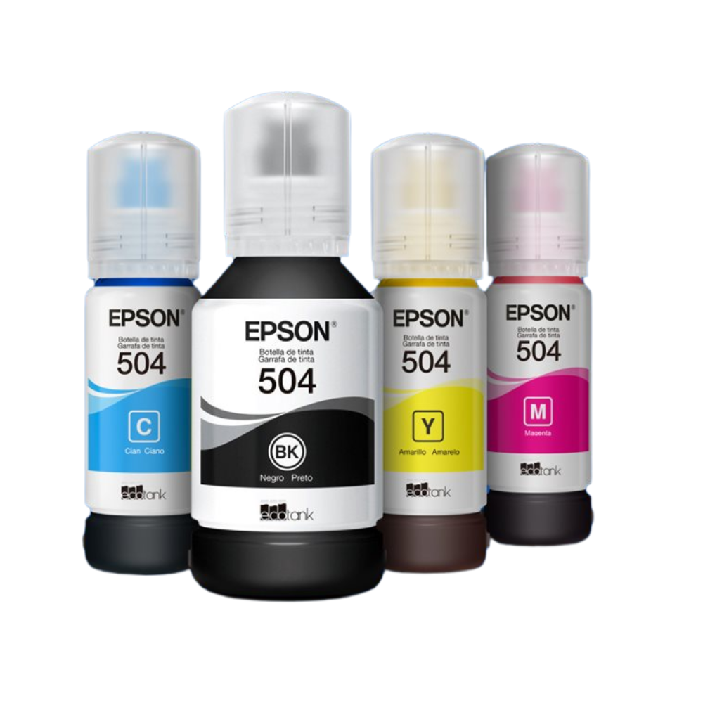Pack de Tintas Epson 504 Original Black Cyan Yellow Magenta