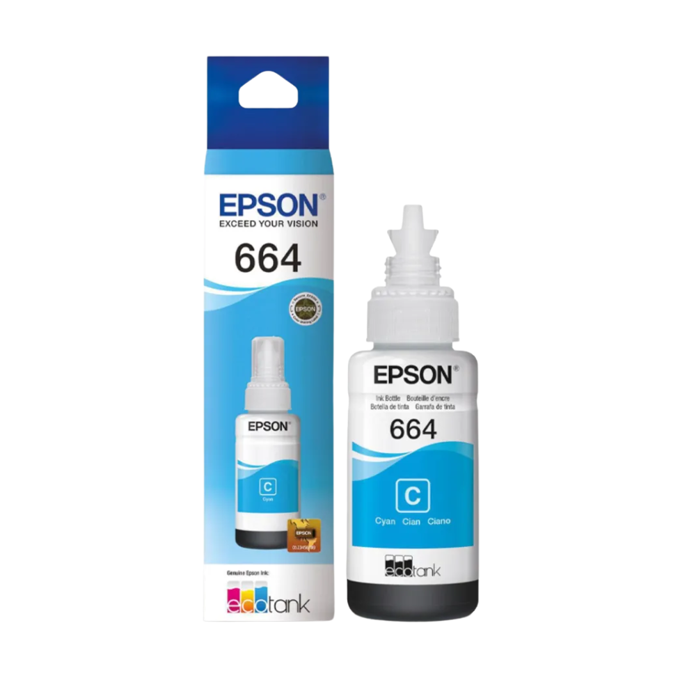Tinta Epson 664 Cyan Botella 70ML