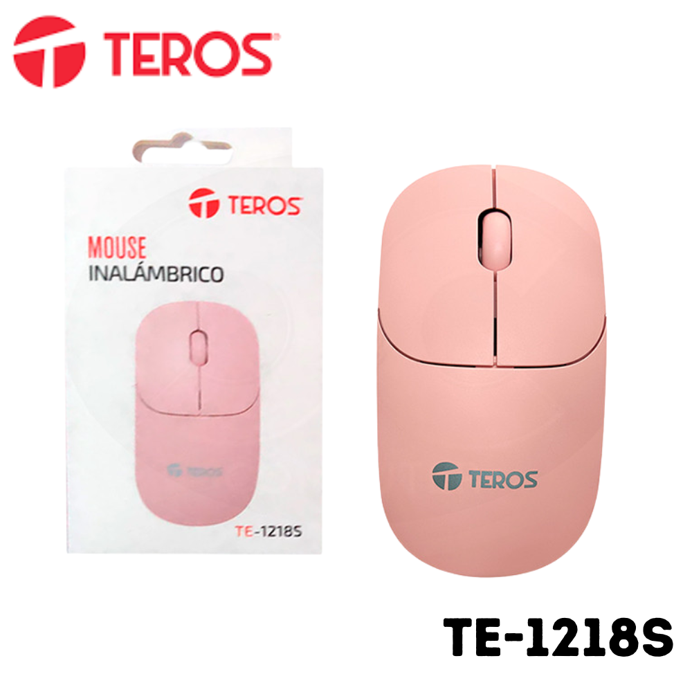 MOUSE ÓPTICO INALÁMBRICO TEROS TE-1218S, 1000 DPI, RECEPTOR USB, 3