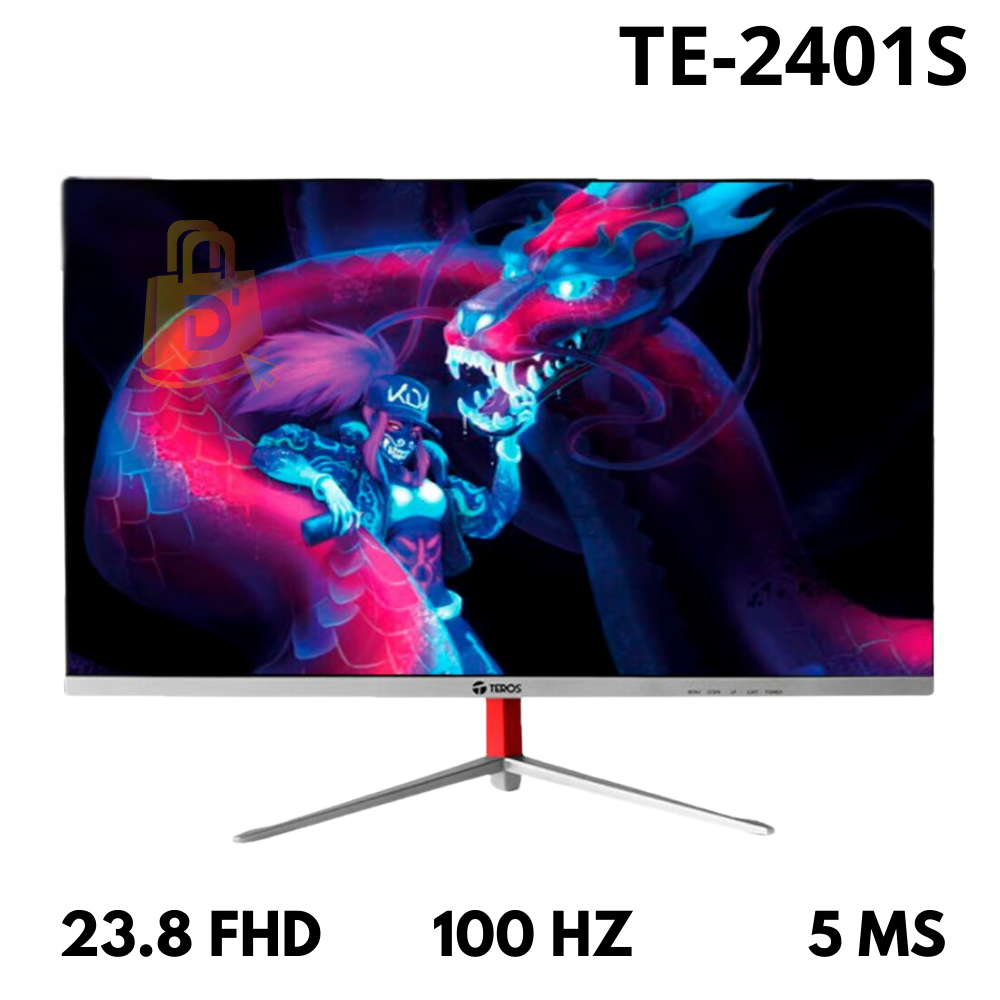 MONITOR CURVO TE-2401S TEROS , 23.8 FHD , 100 HZ , 5 MS
