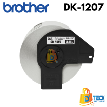 CINTA DK-1207 BROTHER (58mm x 58mm), CD/ DVD, 100 ETIQUETAS