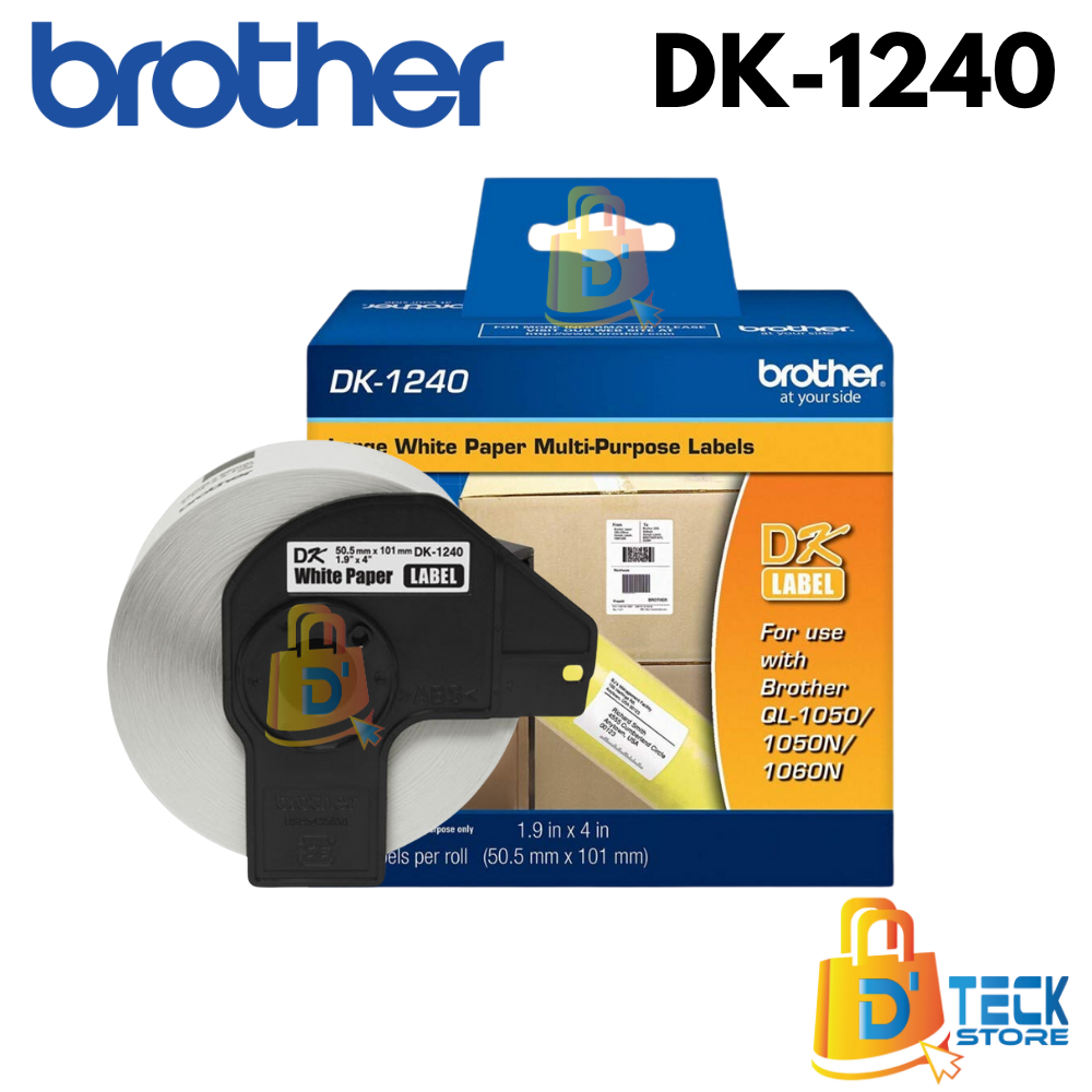CINTA DK-1240 BROTHER (102MM X 52MM) , 600 ETIQUETAS
