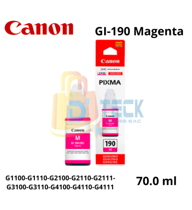 Tinta Canon GI-190 Magenta...