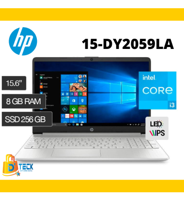 LAPTOP HP 15-DY2059LA 15.6" I3-1115G4 8GB RAM 256GB SSD