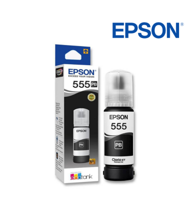 Tinta Epson 555 Negro PB Botella 70ML