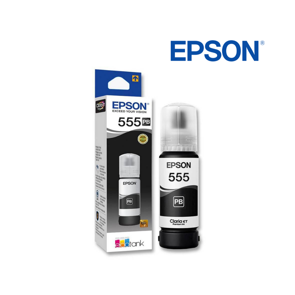 Tinta Epson 555 Negro PB Botella 70ML