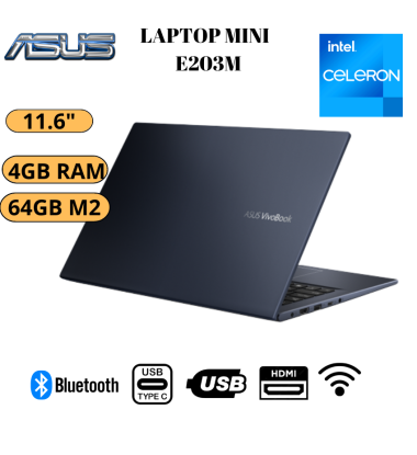 Mini  LAPTOP ASUS VIVOBOOK 11.6” E203M