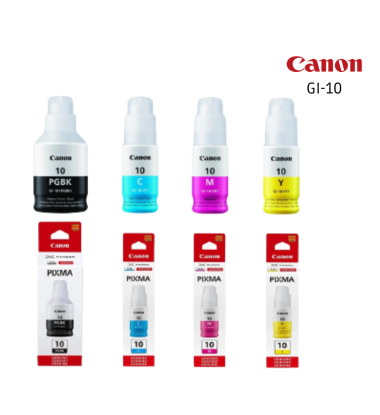 PACK TINTA CANON GI-10 NEGRO Y COLORES