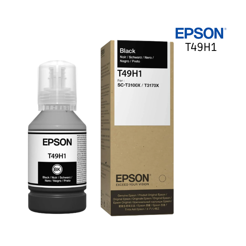 Tinta Sublimacion Epson T49H1 Black Botella 140ML