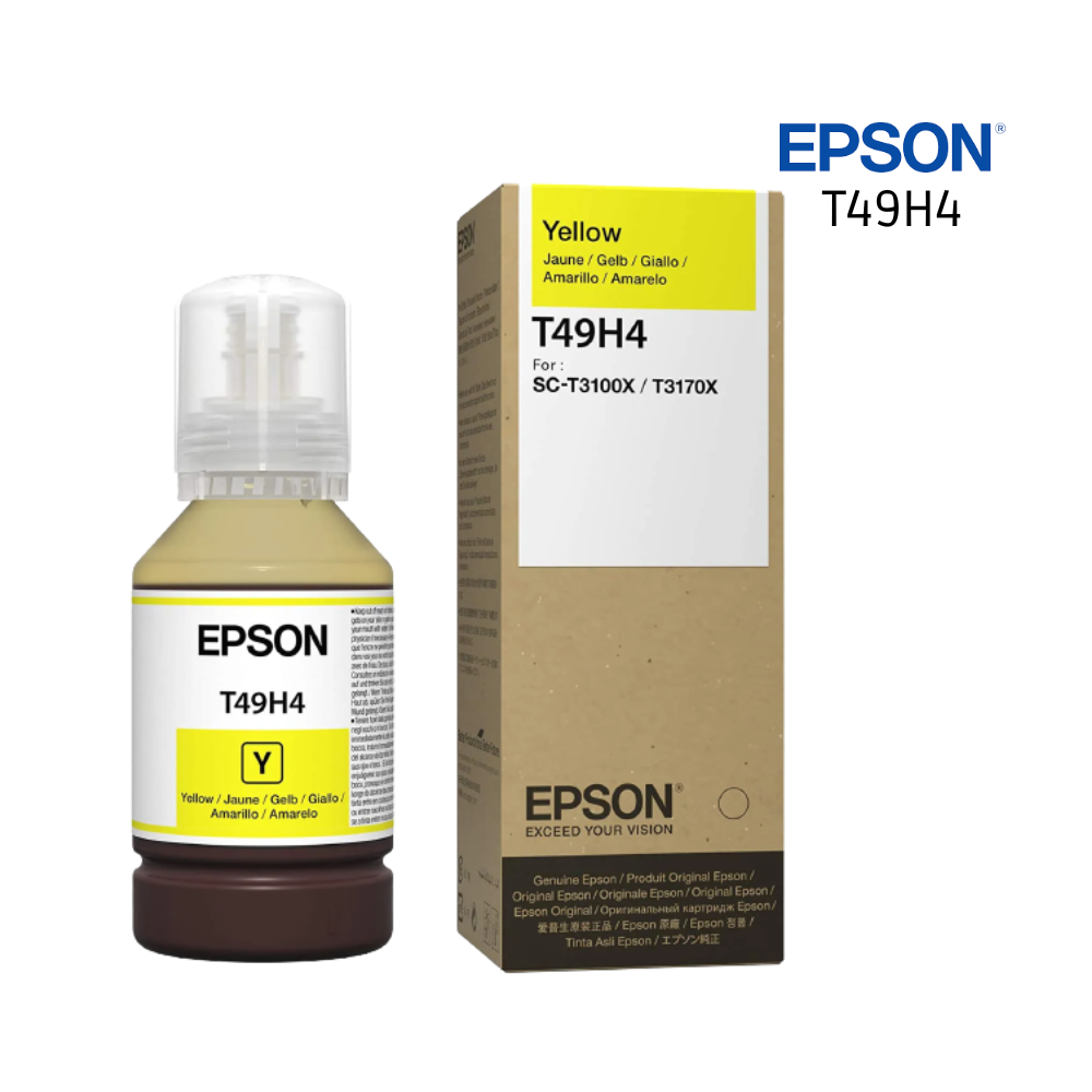 Tinta Sublimacion Epson T49H4 Yellow Botella 140ML