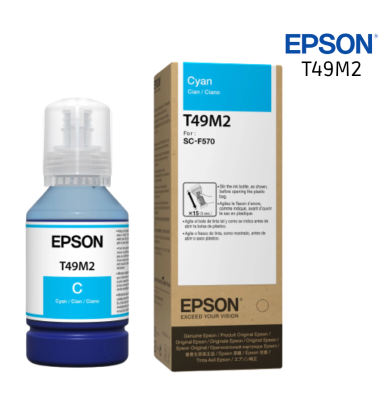 Tinta Sublimacion Epson T49M2 Cyan Botella 140ML