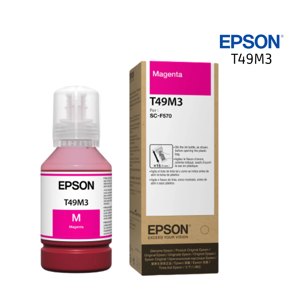 Tinta Sublimacion Epson T49M3 Magenta Botella 140ML