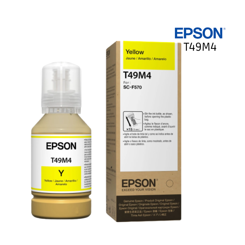 Tinta Sublimacion Epson T49M4 Yellow Botella 140ML