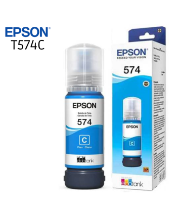 Tinta Epson 574 Cyan Botella 70ML