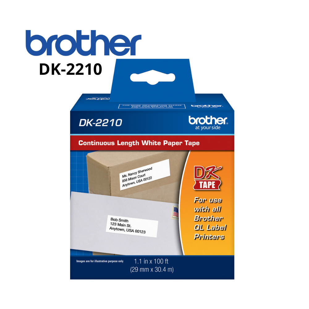 CINTA BROTHER DK-2210 (29MMX30.48MM) PARA ETIQUETADORA BROTHER