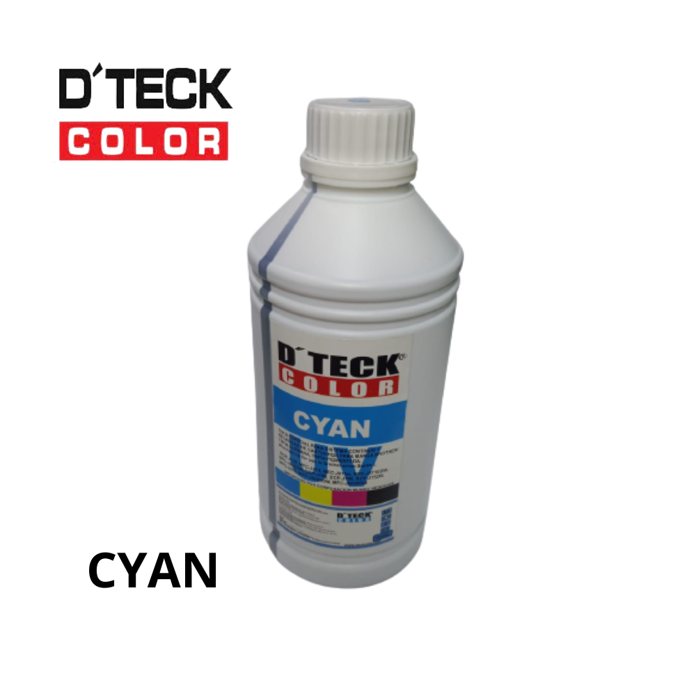 TINTA COMPATIBLE DTECK COLOR 1L LITRO CYAN