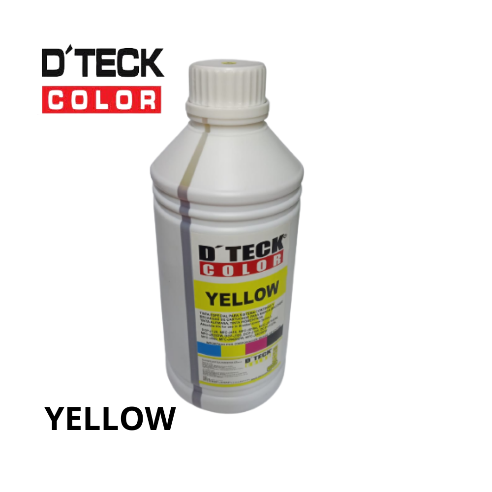 TINTA COMPATIBLE DTECK COLOR 1L LITRO YELLOW