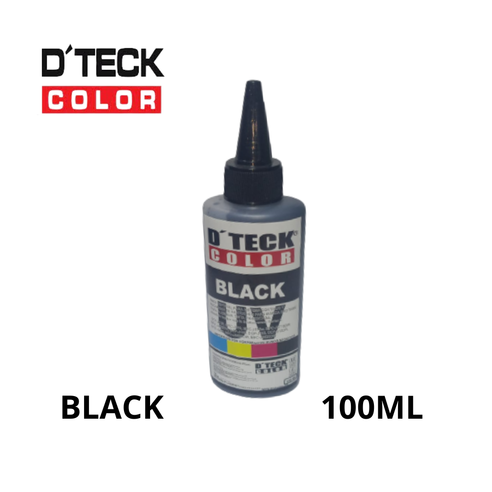 TINTA COMPATIBLE DTECK COLOR 100ML BLACK