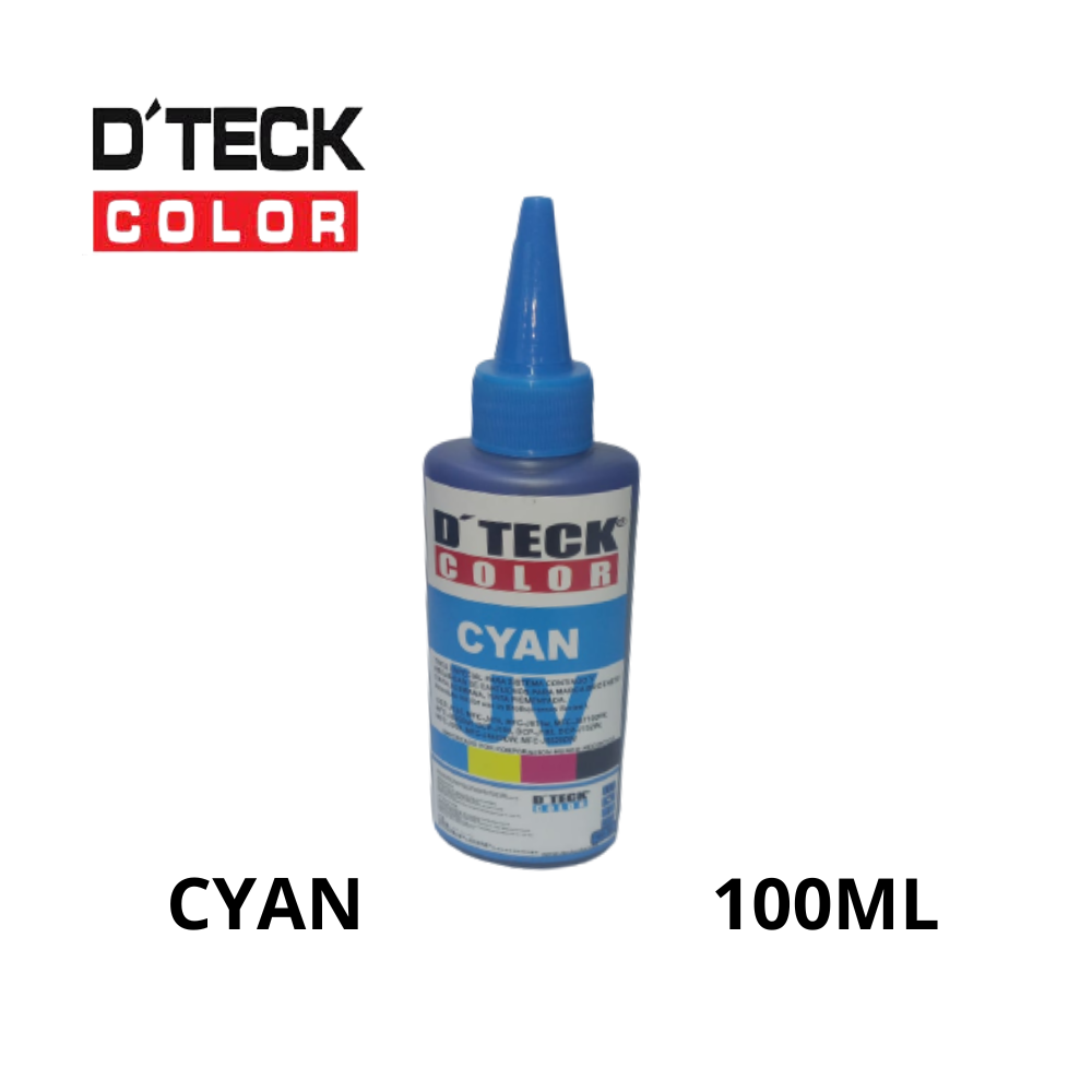 TINTA COMPATIBLE DTECK COLOR 100ML CYAN