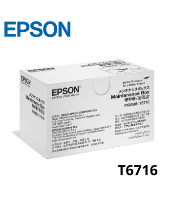 CAJA DE MANTENIMIENTO EPSON T6716 PARA WF-C5710 WF-C5790 WF-C5210