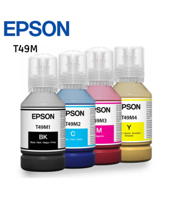 Kit De 4 Tintas  Sublimacion Epson T49M1, Cian, Magenta, Yellow,Black