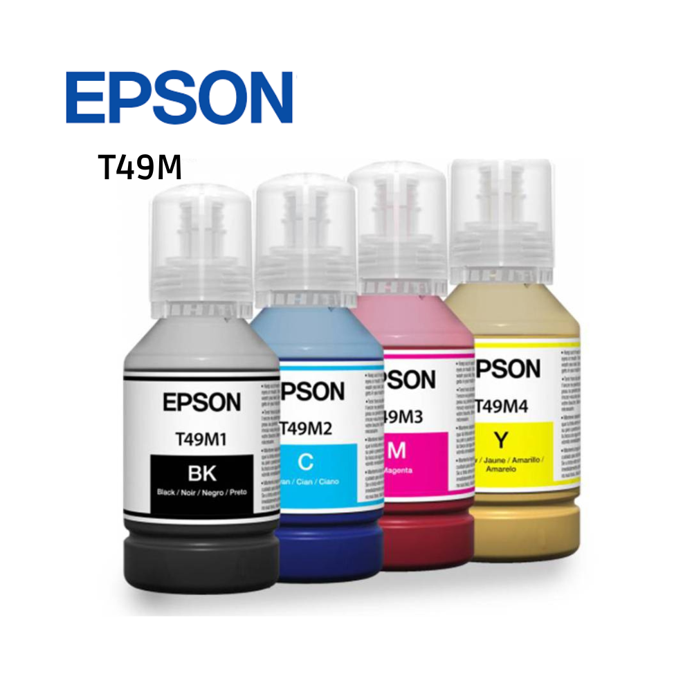 Kit De 4 Tintas  Sublimacion Epson T49M1, Cian, Magenta, Yellow,Black