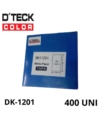 DK-1201 ETIQUETADORA COMPATIBLE DTECK COLOR (29 mm x 90 mm)