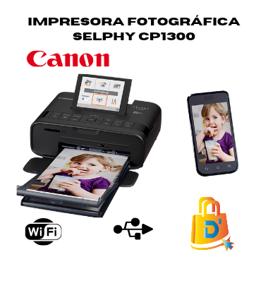 Canon Impresora Selphy CP1300 Negro
