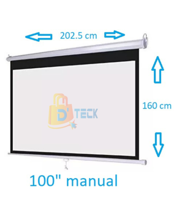 ECRAM MANUAL 100" RETRACTIL