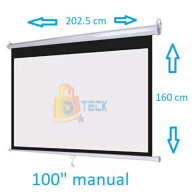 ECRAM MANUAL 100" RETRACTIL