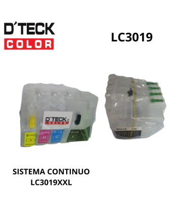 SISTEMA CONTINUO COMPATIBLE BROTHER LC3019 DTECK COLOR